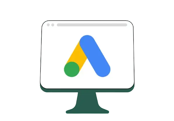 Google Ads logo on screen